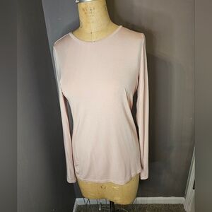 Halogen Long Sleeve top in a Soft Blush color. Size L